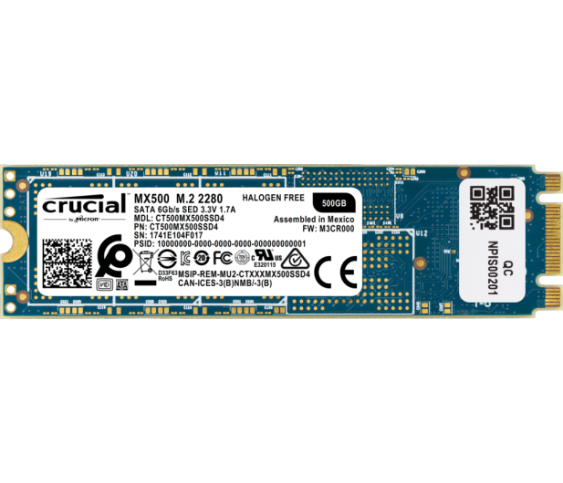 CRUCIAL MX500 500GB 2,5'' CT500MX500SSD4 M.2 SATA III - 400630 - zdjęcie